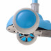 Дитячий самокат Mega Maxi широкі 130 PU колеса, світяться, з Музикою Синій, від 2-10 років Дитячий самокат Mega Maxi широкі 130 PU колеса, світяться, з Музикою Синій, від 2-10 років