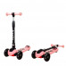 Дитячий самокат Smart Scooter широкі 130мм PU колеса, світяться,Рожевий, від 2-10 років