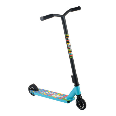 Самокат для трюків Scooter, колеса 110 мм PU алюміній 6+ Бірюза (Уцінка- без рідної коробки) 