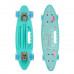 Скейт Пенніборд (Penny Board) з сяючими колесами і ручкою "Фламінго" (Уцінка- без коробки)