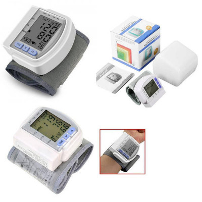Автоматичний тонометр для вимірювання тиску пульсу на зап'ясті Blood Pressure Monitor CK-102S