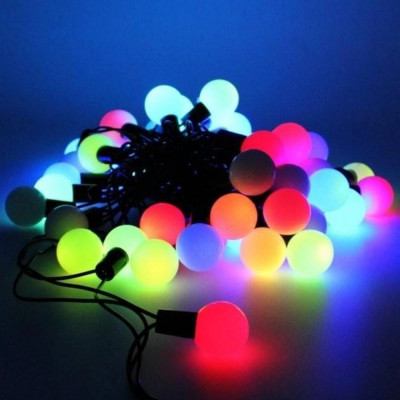 Гірлянда 5 метрів RGB 28 кульок Гірлянда 5 метрів RGB 28 кульок