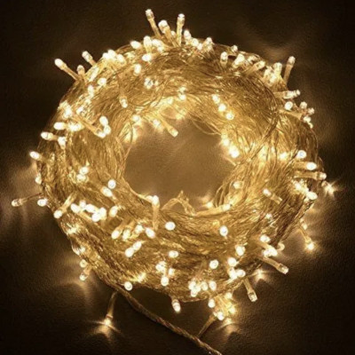 Світлодіодна гірлянда Нитка 800 Led прозорий шнур 40 метрів/Теплий білий