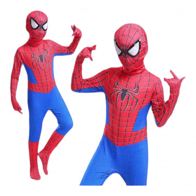 Комбінезон + Балаклава Людина Павук Костюм Спайдер Мен Spider Man ( L - 120-130см) Комбінезон + Балаклава Людина Павук Костюм Спайдер Мен Spider Man ( L - 120-130см)