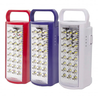 Ліхтар переносний світлодіодний з повербанком Volk 24 LED, ЗУ 220V, змінний акумулятор 6v power bank Almino ALFARID