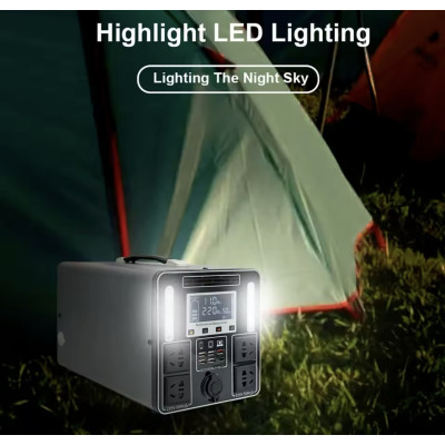 Портативна електростанція 1000W/1200Wh 100 Ah Smart Sine Wave T1000